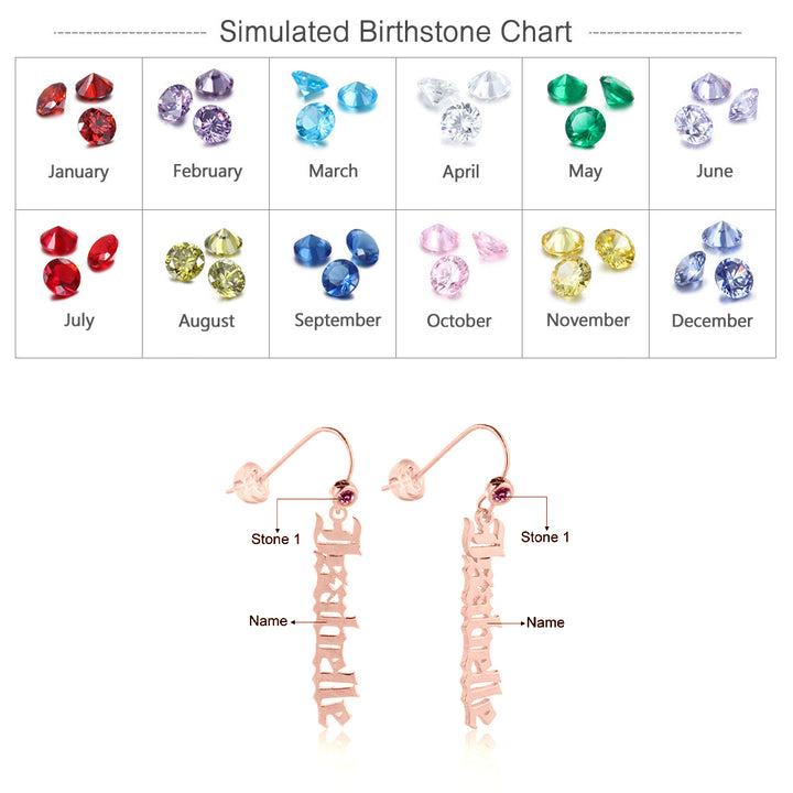 Custom Name Earrings