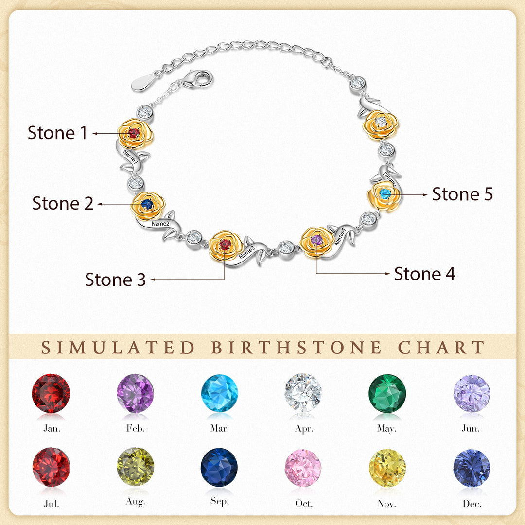 Custom Flower Bracelet