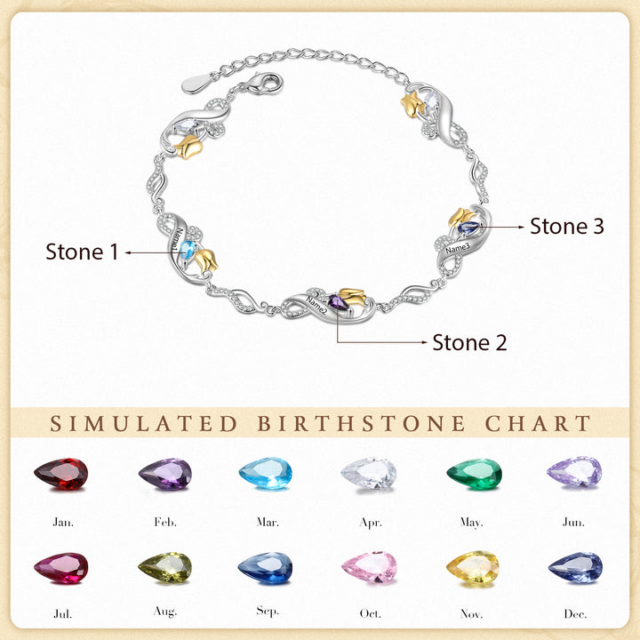Custom Rose Flower Bracelet