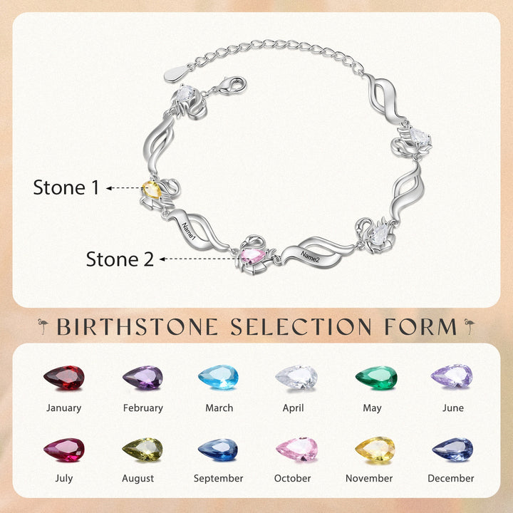 Custom Flamingo Bracelet