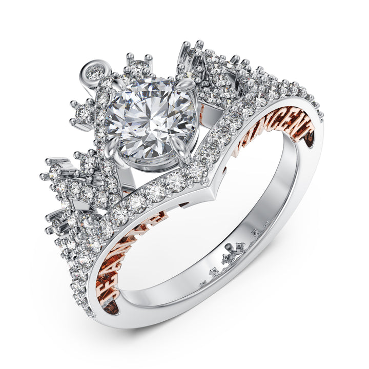 Custom Silver Moissanite Ring