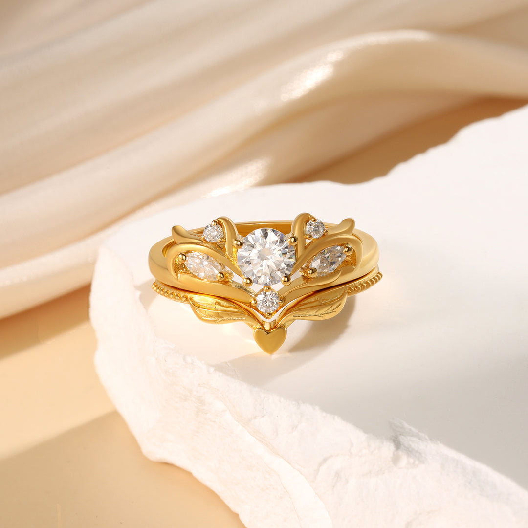 K Gold Moissanite Ring