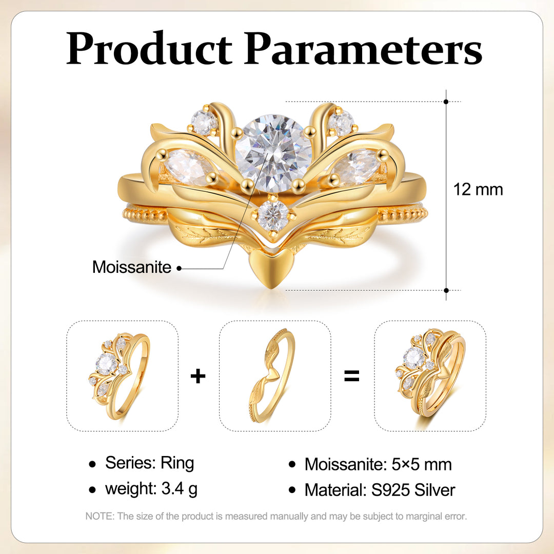 K Gold Moissanite Ring