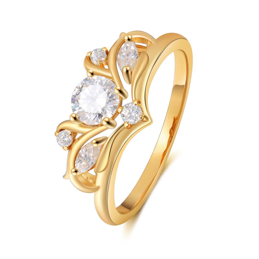 K Gold Moissanite Ring