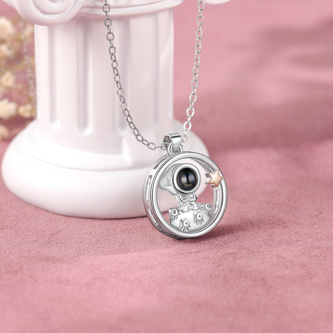 Photo Projection Couple Necklace