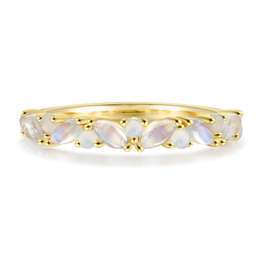 Gold Opal Stone Ring