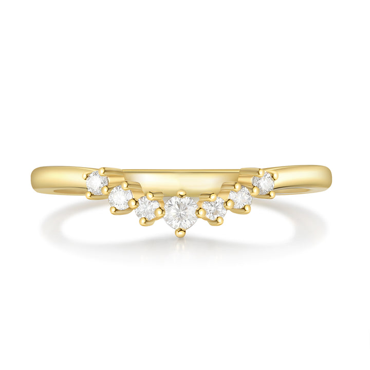 Gold Natural Moissanite Ring