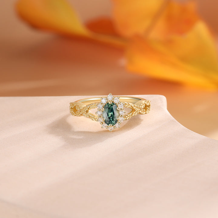 Gold Natural Sapphire Ring