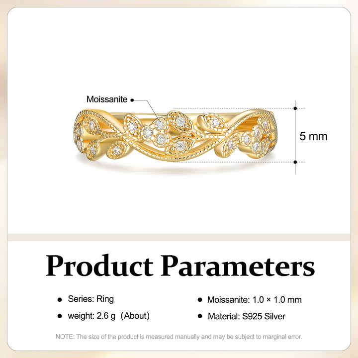 Gold Moissanite Ring