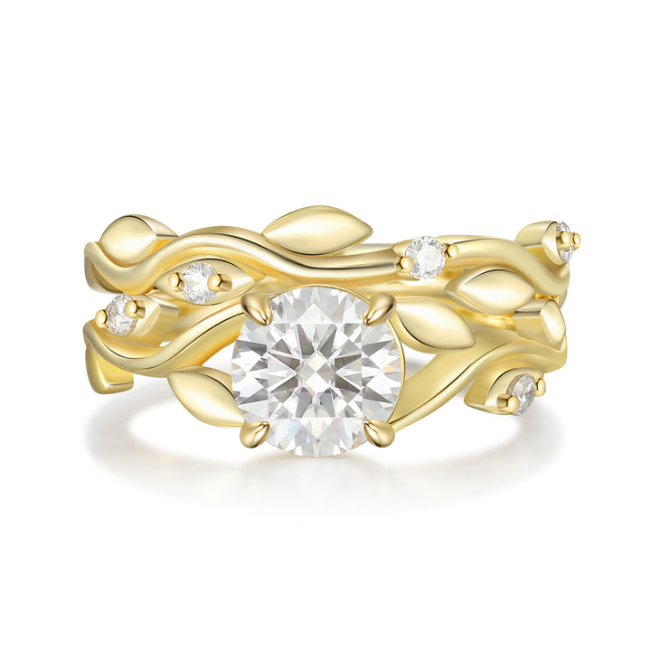 Gold Moissanite Ring