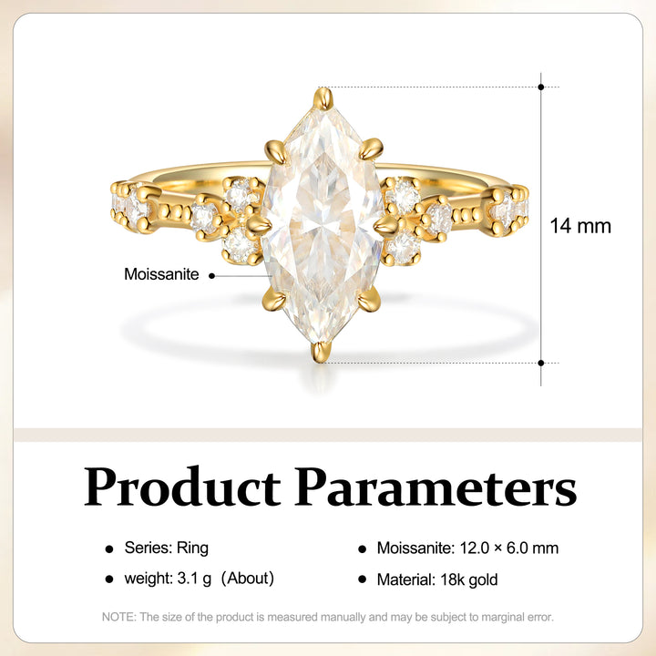 Natural Moissanite Ring