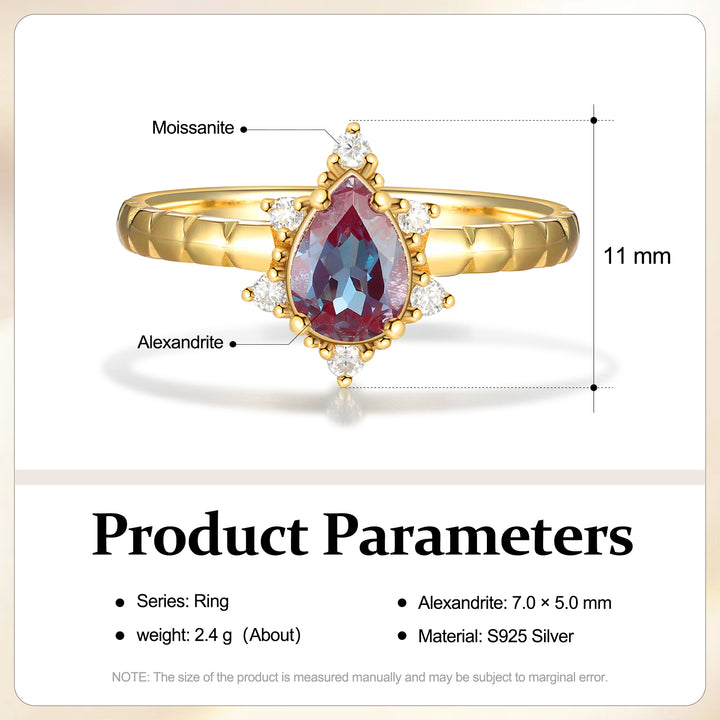 Natural Moissanite Ring