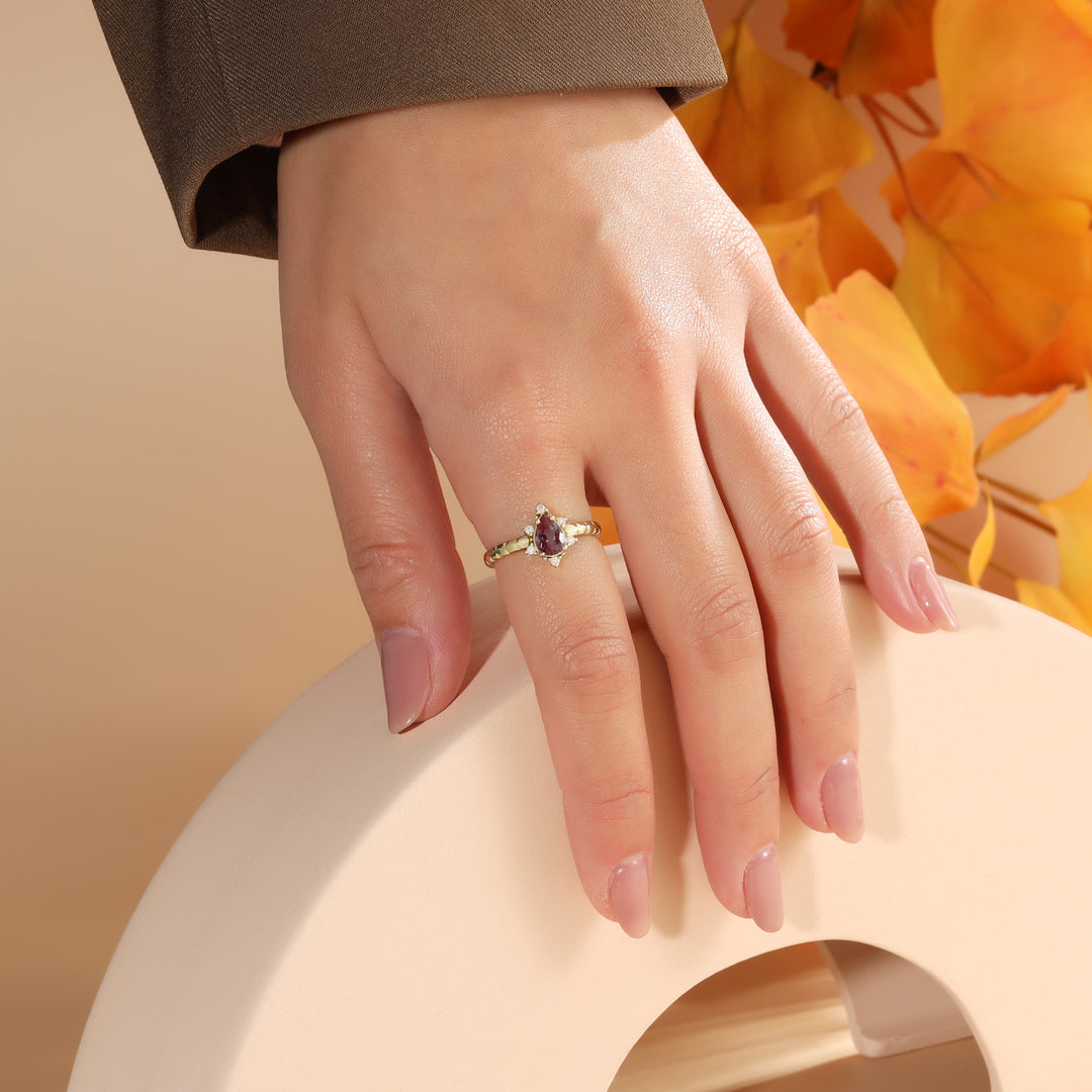 Natural Moissanite Ring
