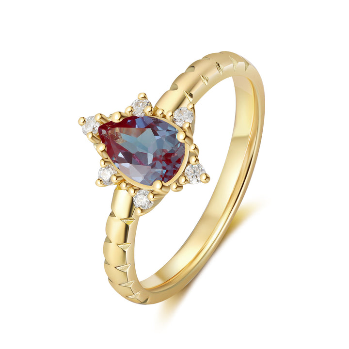 Natural Moissanite Ring