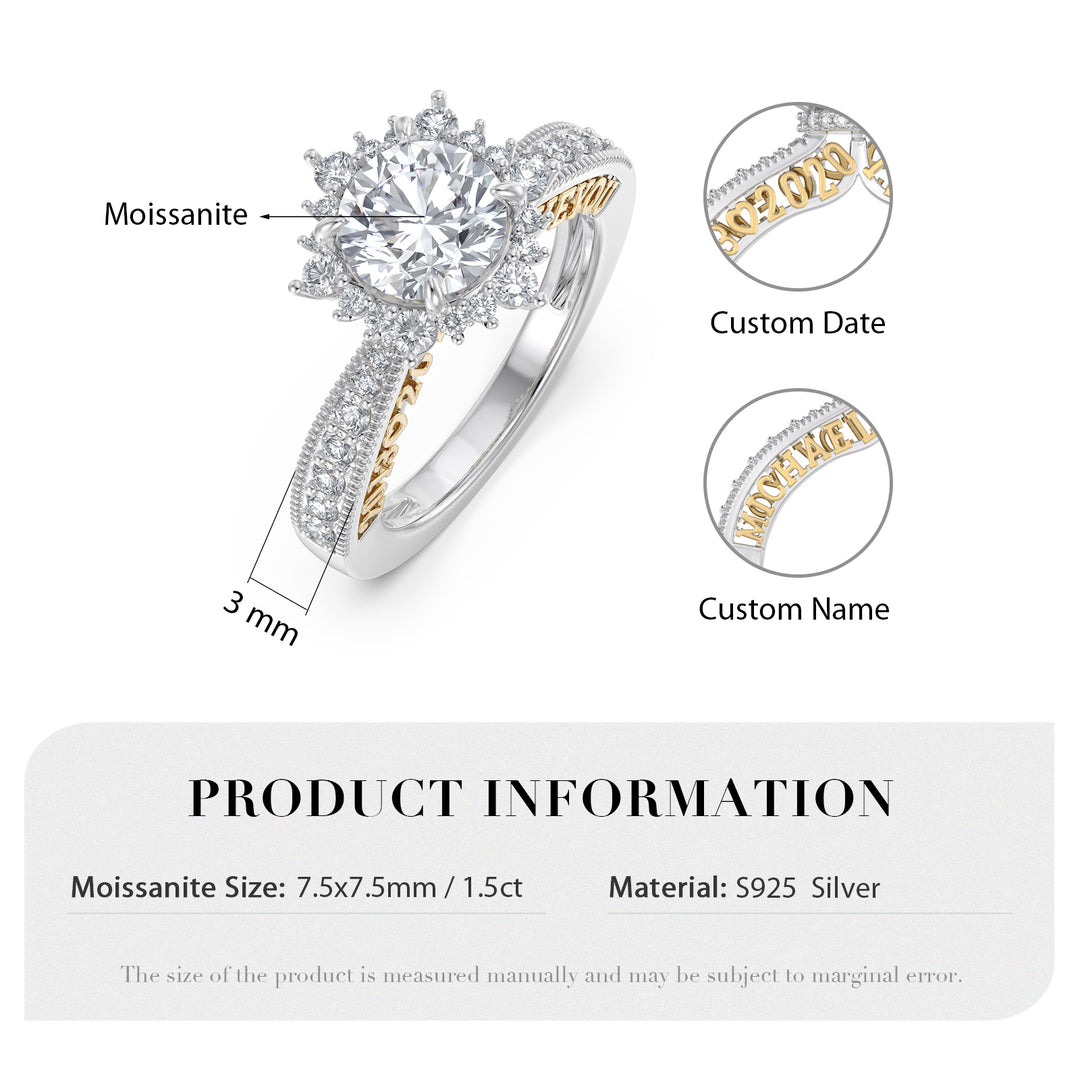 Custom Moissanite Ring