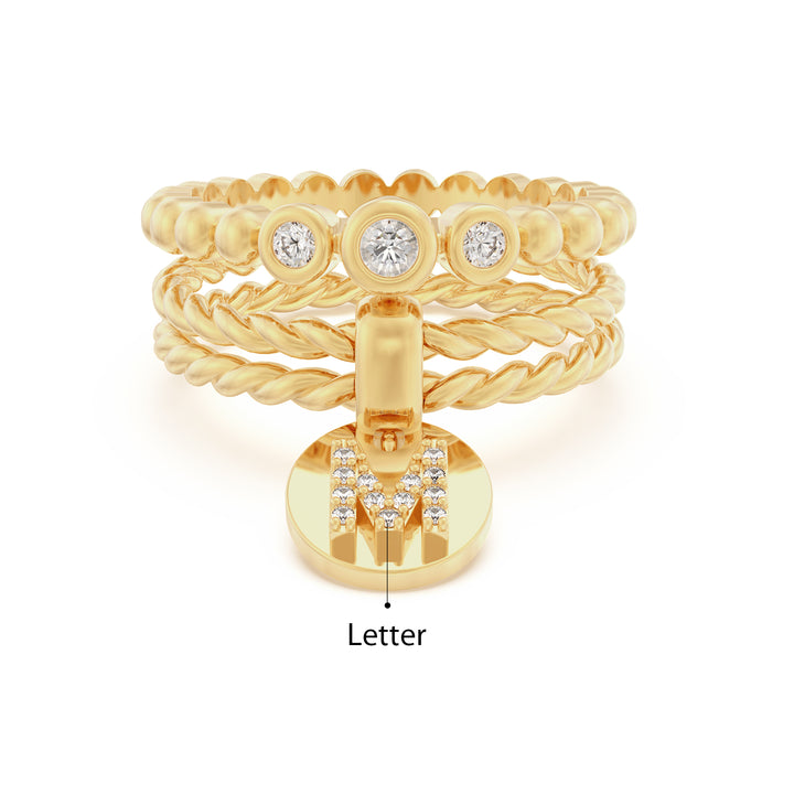 Custom Jewelry Letter Ring