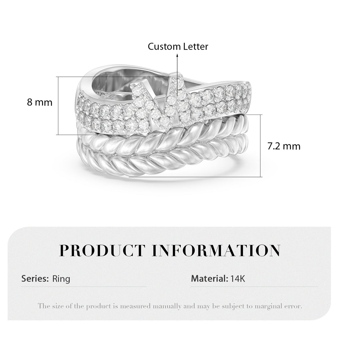 Custom Jewelry Letter Ring