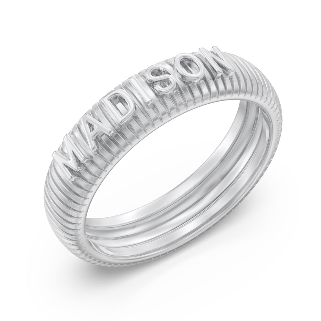 Custom 3D Name Ring