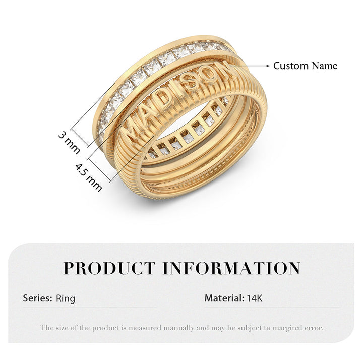 Custom 3D Name Ring