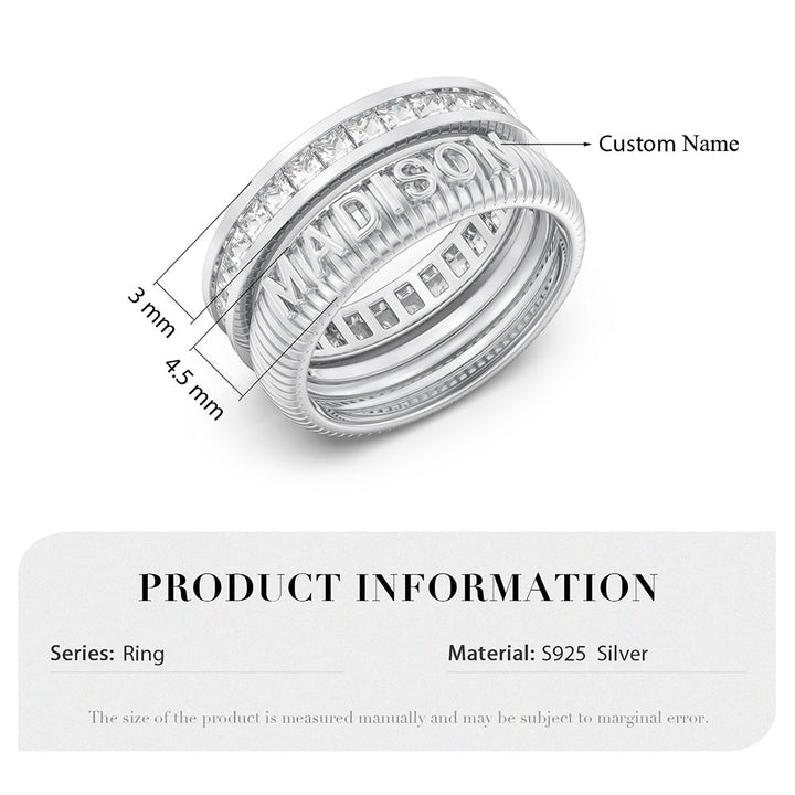 Custom 3D Name Ring