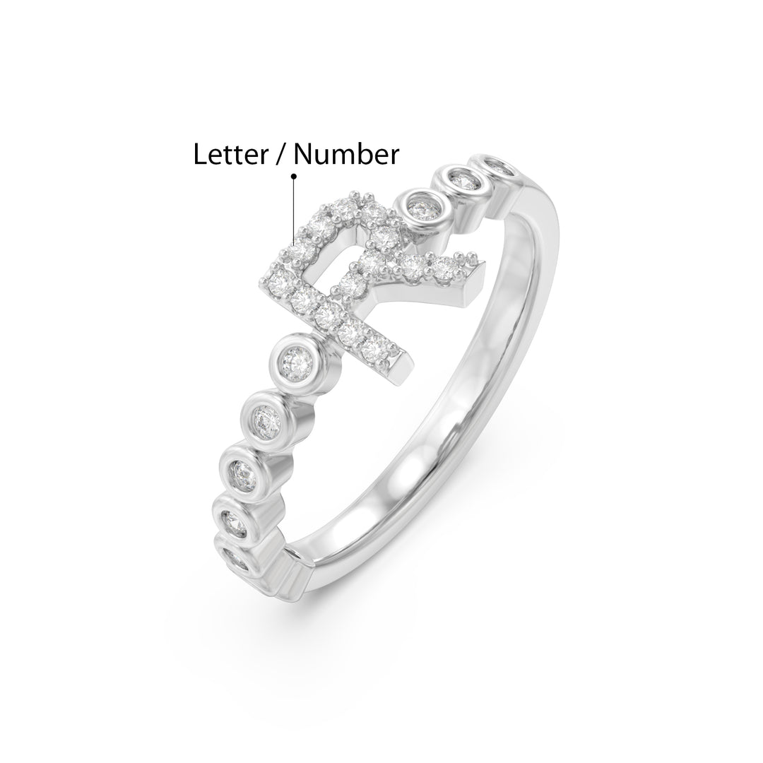 3D Jewelry Letter Ring