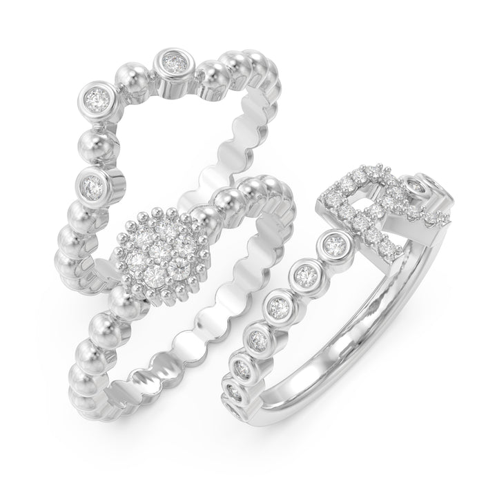 3D Jewelry Letter Ring