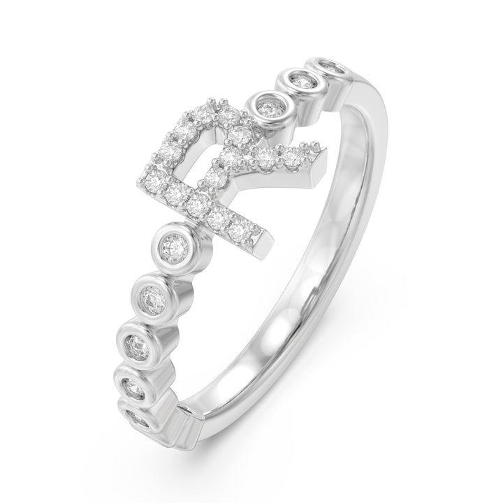3D Jewelry Letter Ring