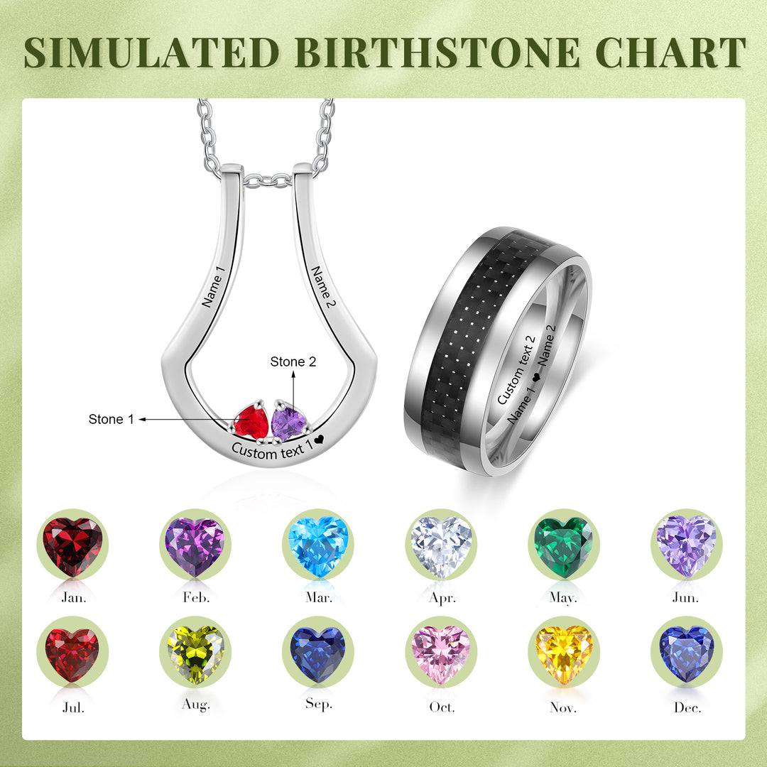 Name Necklace with Ring