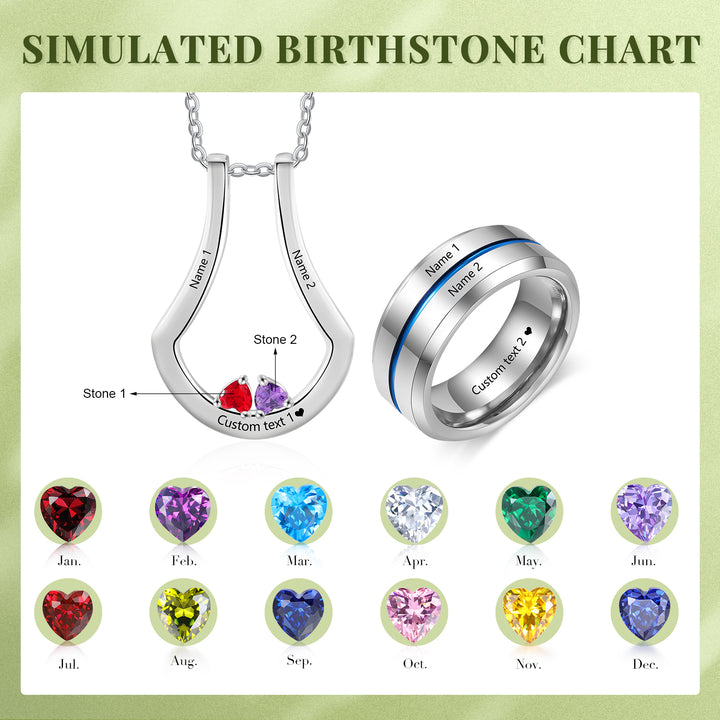 Pendant Necklace with Ring
