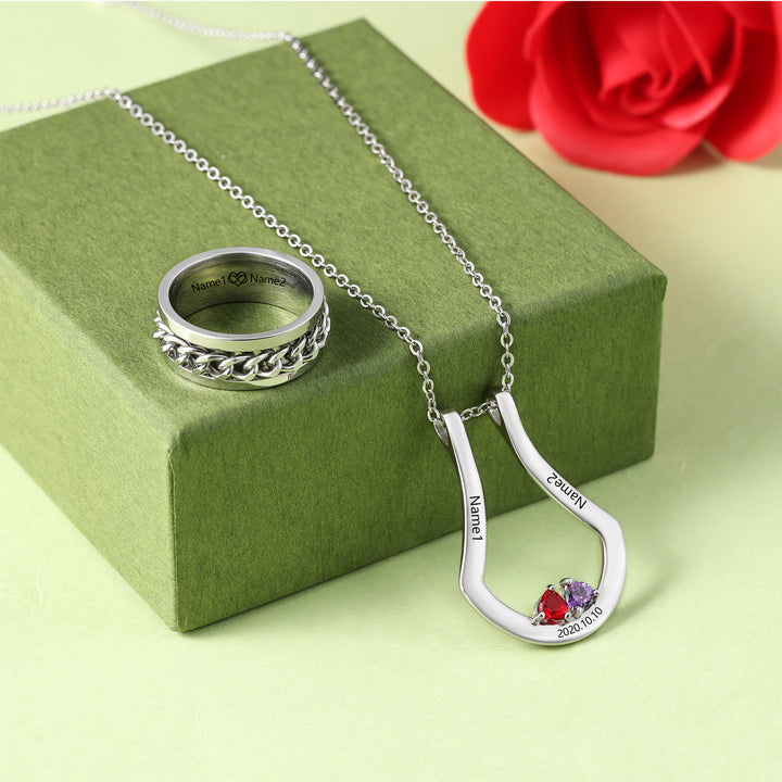 Custom Necklace with Ring