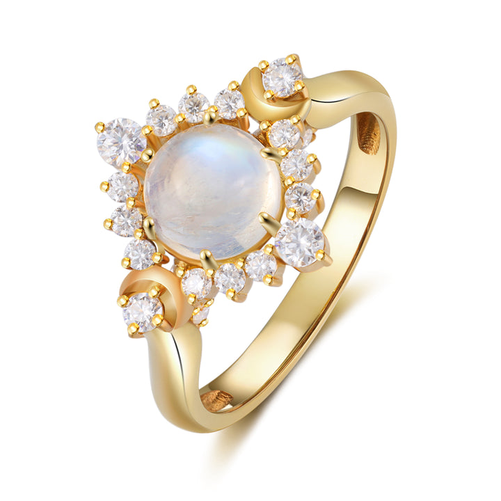 Natural Moonstone Ring