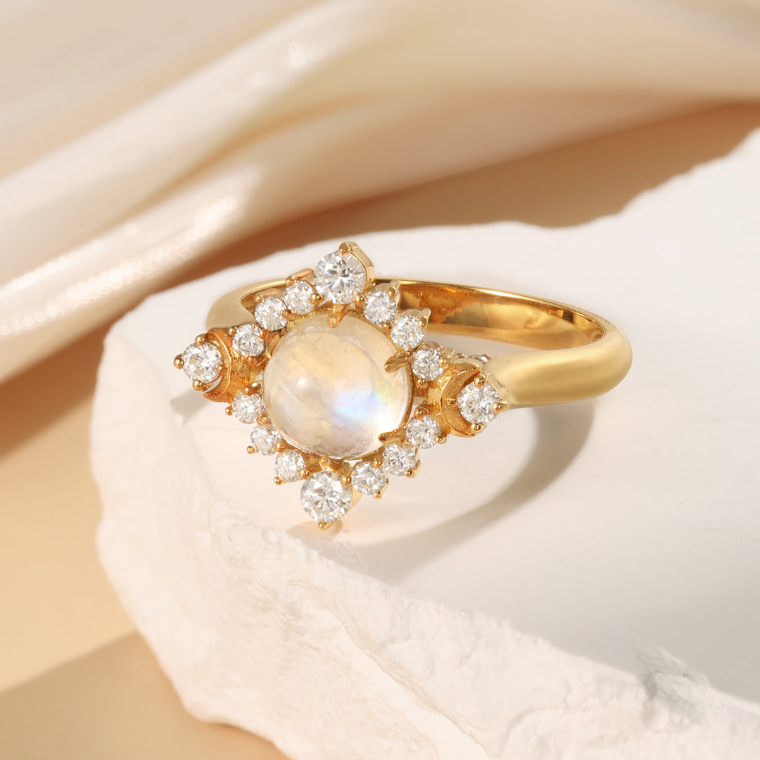 Natural Moonstone Ring