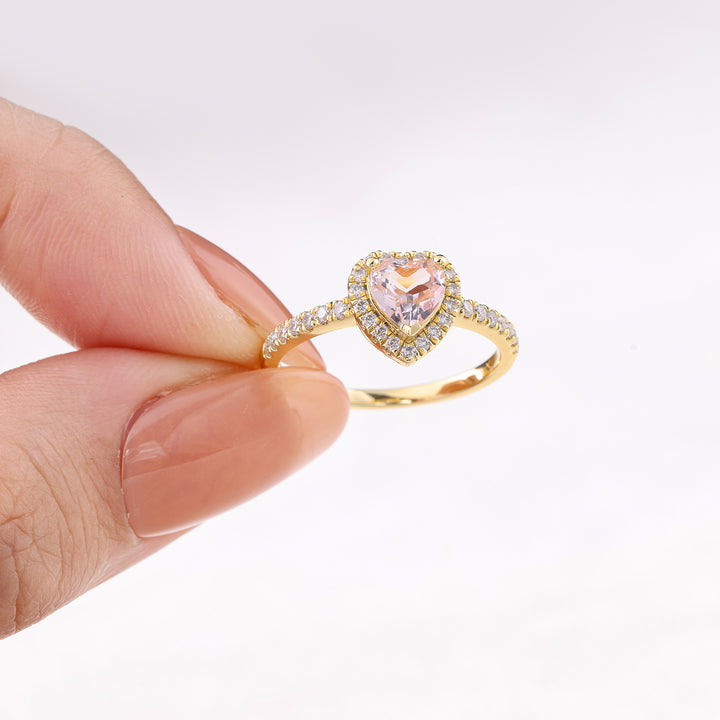 Natural Pink Sapphire Ring