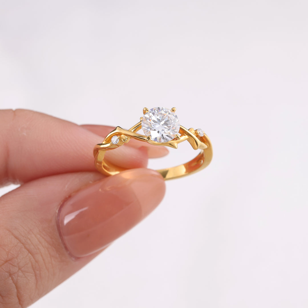 Natural Moissanite Ring