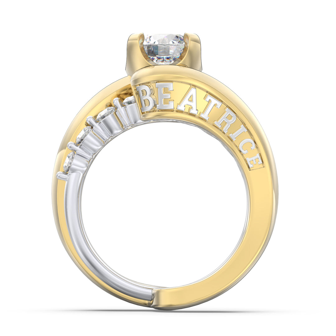 Custom Couple Moissanite Ring