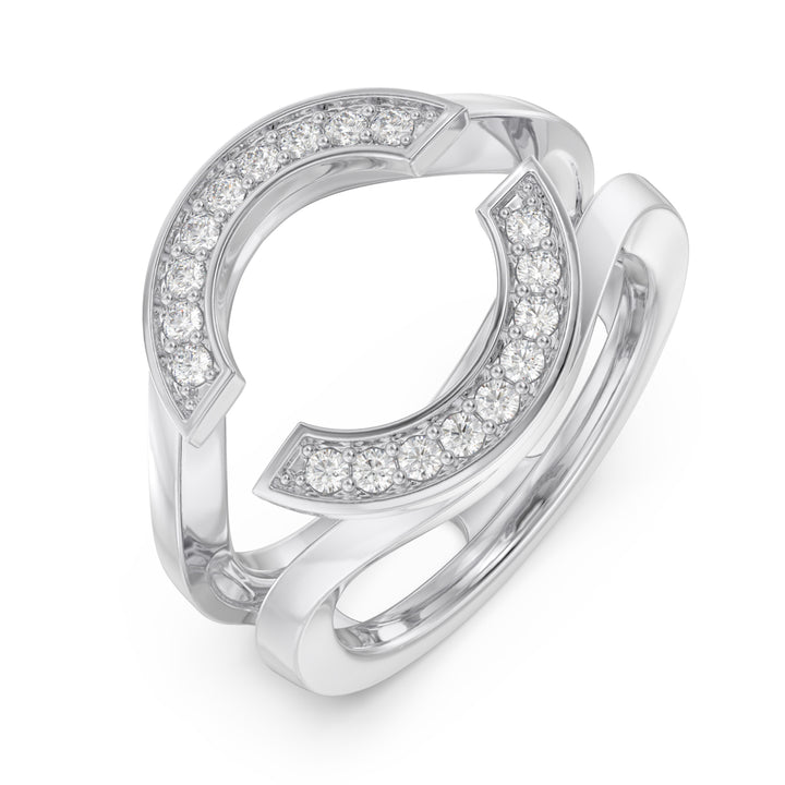 Custom 3D Moissanite Engagement Ring