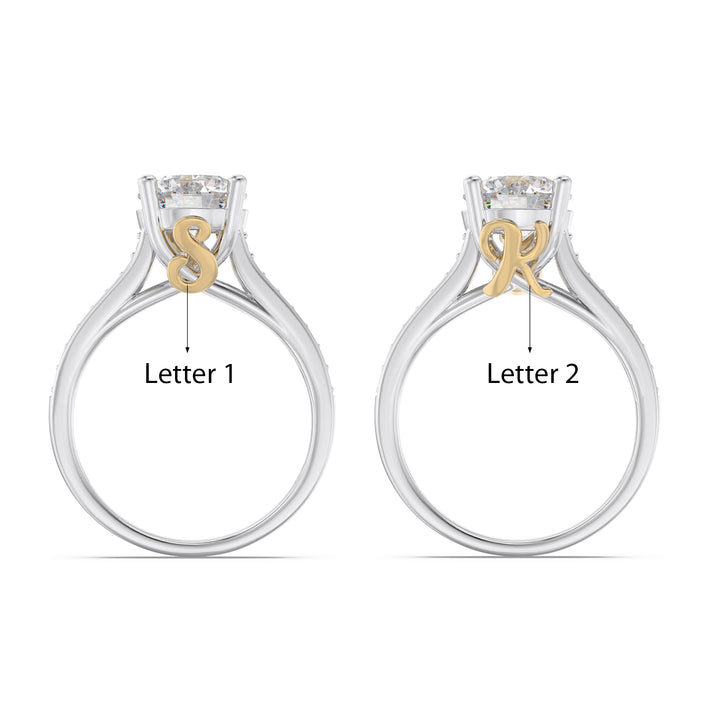 Custom 3D Moissanite Engagement Ring