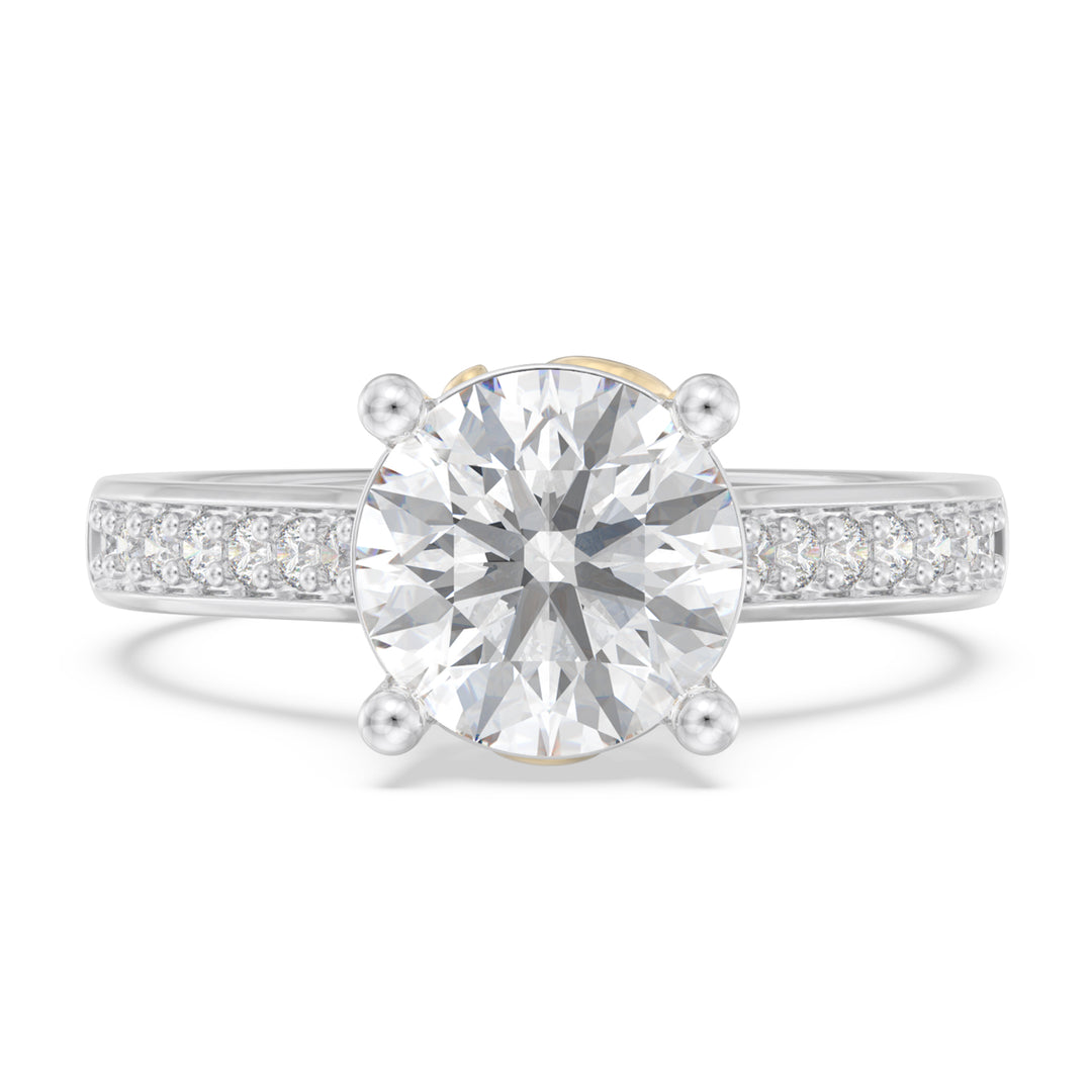 Custom 3D Moissanite Engagement Ring