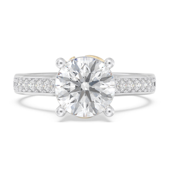 Custom 3D Moissanite Engagement Ring