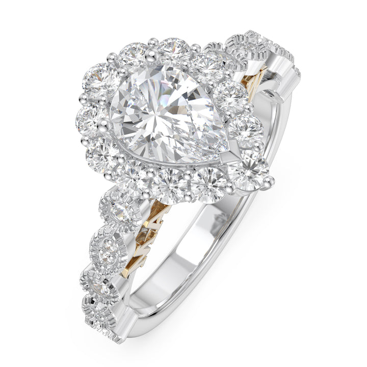 3D Jewelry Moissanite Ring