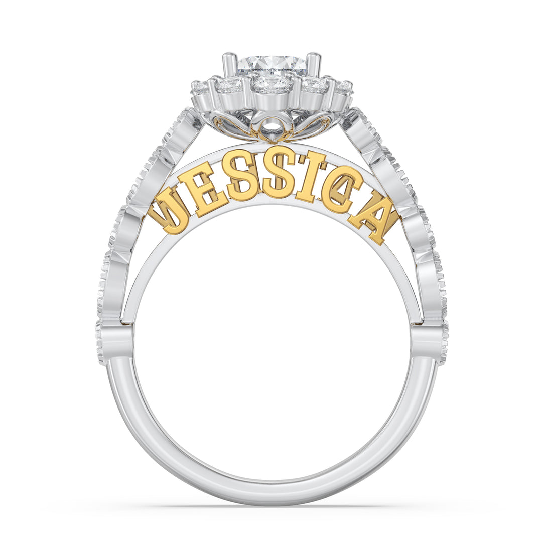 3D Jewelry Moissanite Ring