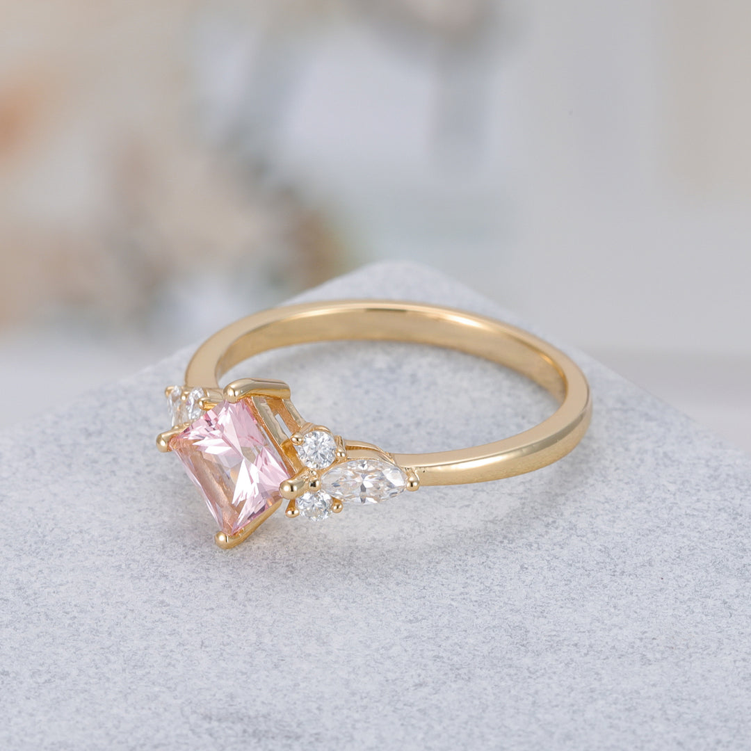 Natural Pink Sapphire Ring