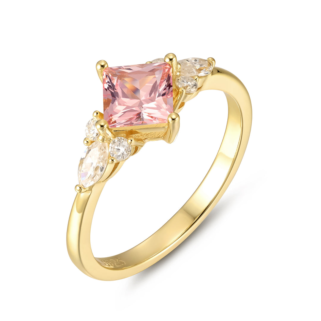 Natural Pink Sapphire Ring