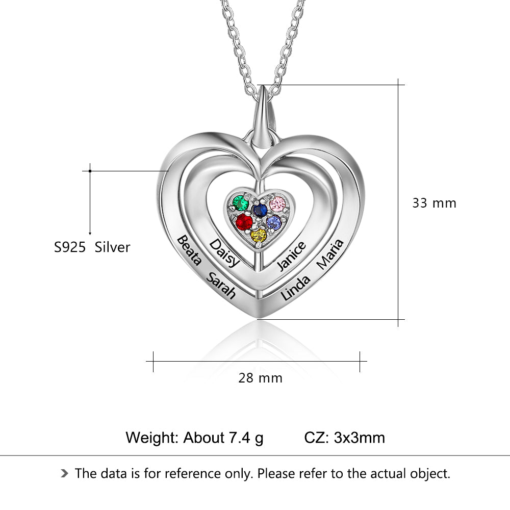 Necklaces with Colorful Birthstones