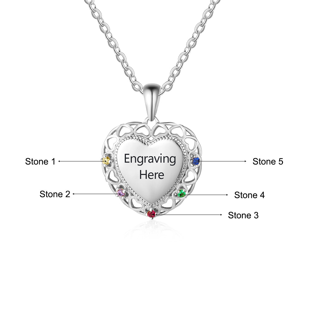 Colorful Heart Necklace