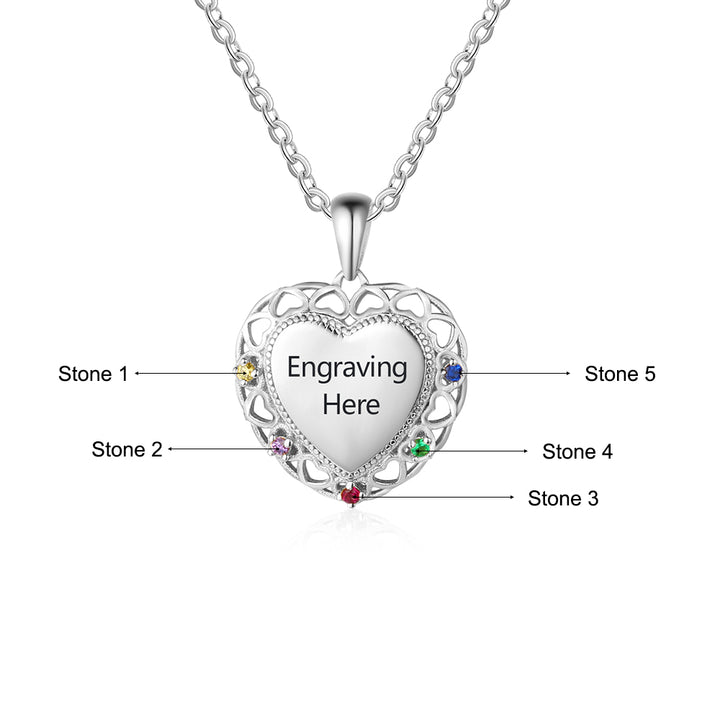 Colorful Heart Necklace