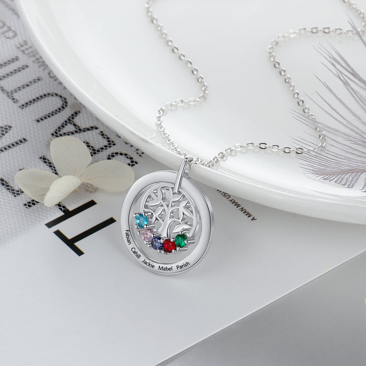 Engraved Family Tree Necklace