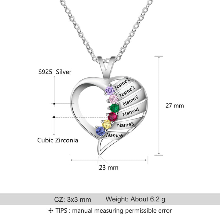 Heart Necklace Cubic Zirconia