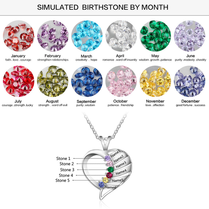 Heart Necklace Cubic Zirconia