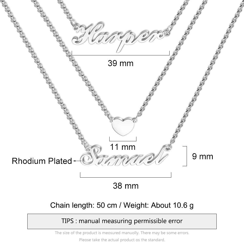 Multi-Chain Name Necklace